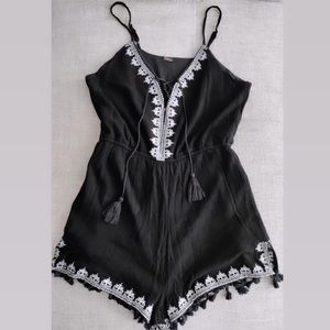 Black & White Romper